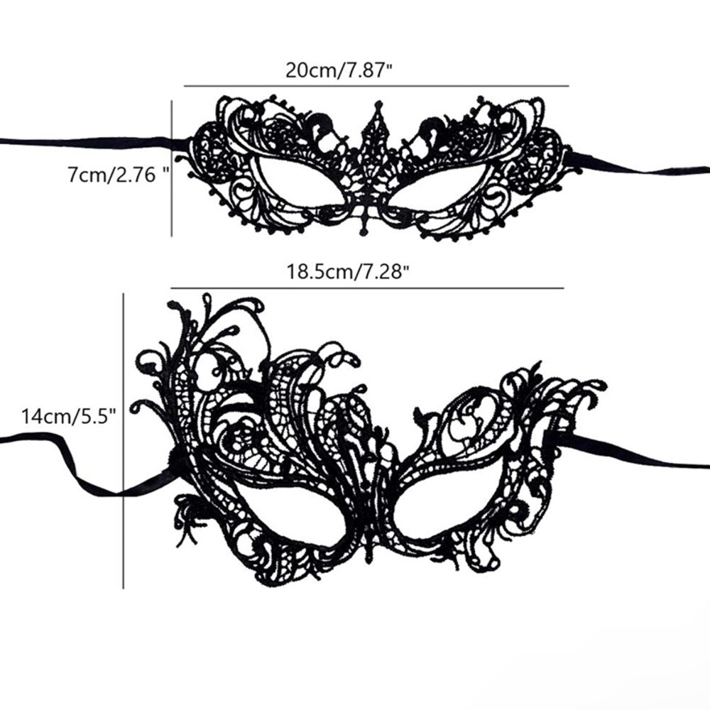 2 Pack! Masquerade Masks - Picture 2 of 2